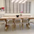 White Contemporary Dining - Tampines | Product Seen: [Choyu Chair & Kurf Rattan Lounger]